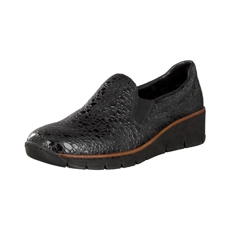 Slip On Rieker 53766-45 Para Mulher - Cinzentas